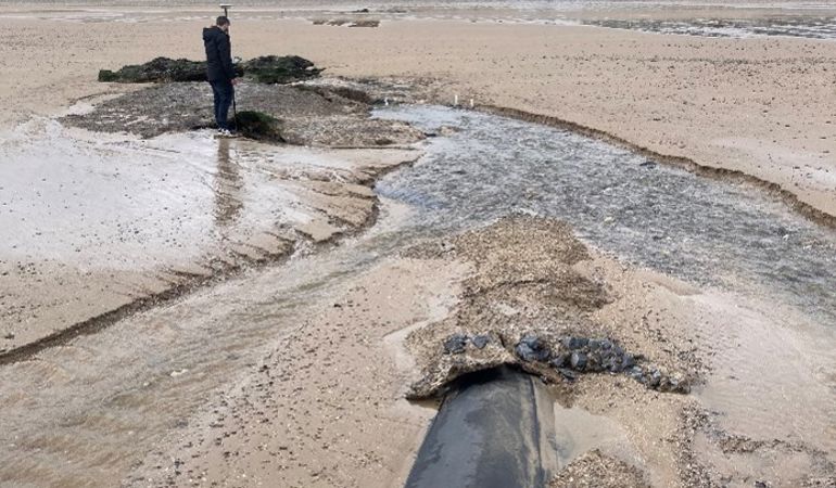 Natural Resources Wales / Emergency work starts on river culvert in Tenby